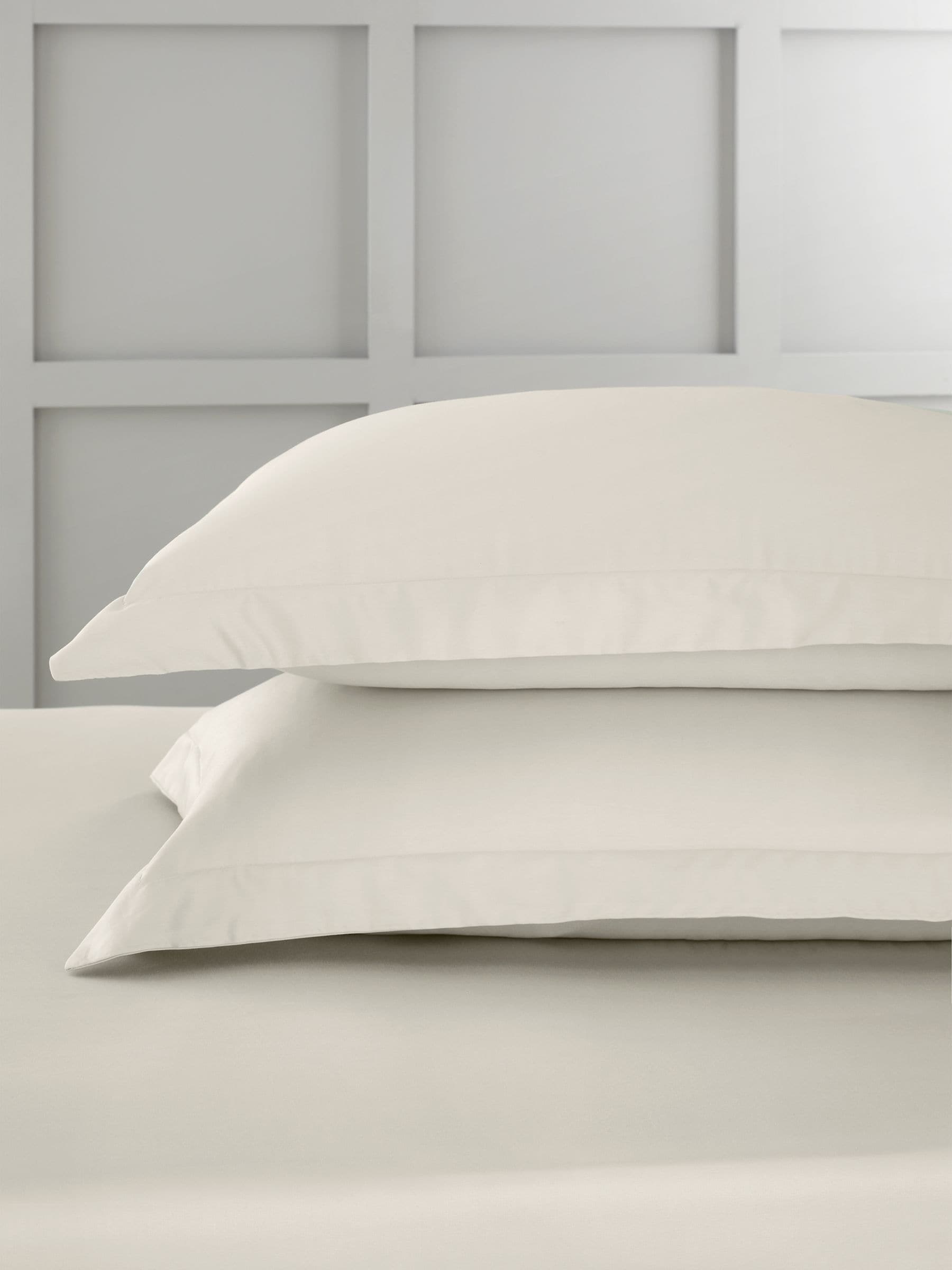 Bianca Blue 400 Thread Count Cotton Sateen Oxford Pillowcases Set of 2 (50x75cm)