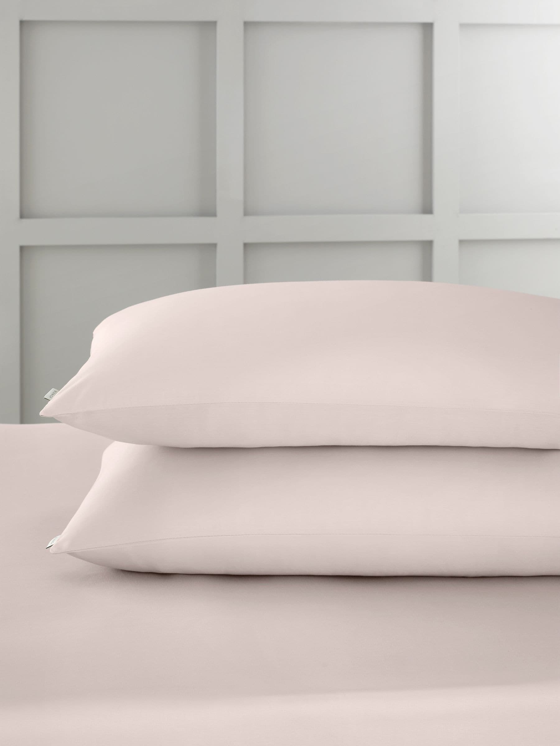 Bianca Set of 2 Blue 400 Thread Count Cotton Sateen Pillowcases