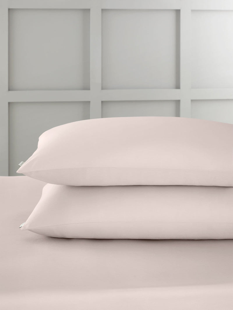 Bianca Set of 2 Blue 400 Thread Count Cotton Sateen Pillowcases