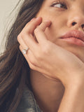 Sterling silver solitaire ring (British brand)