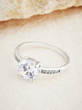 Sterling silver solitaire ring (British brand)