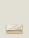 Accessorize gold leather fold over clutch - British product