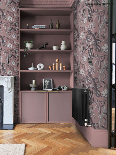 Next Graham & Brown Amherst's Garden Mulberry Wallpaper Sample- Buy online at McGrocer