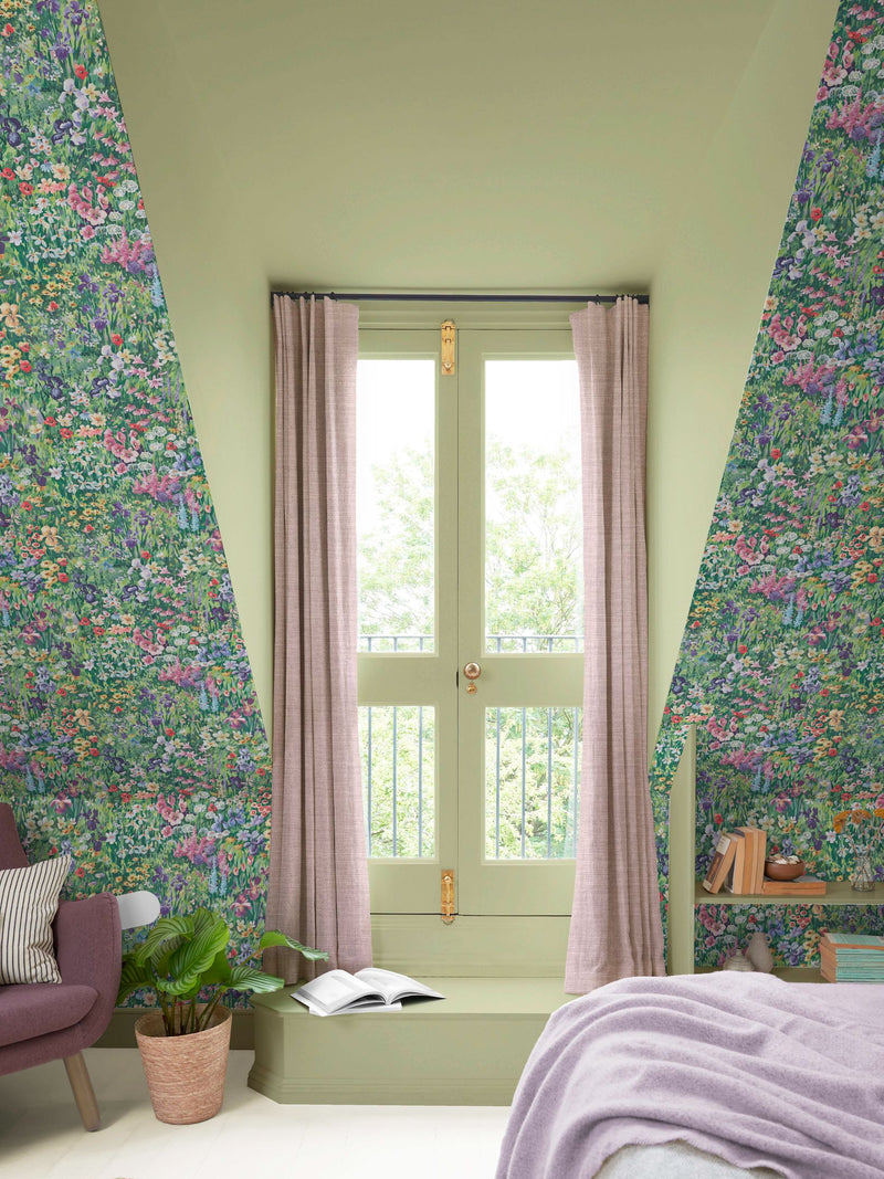 Graham & Brown Verdant Cottage Garden A4 sample, imported from the UK