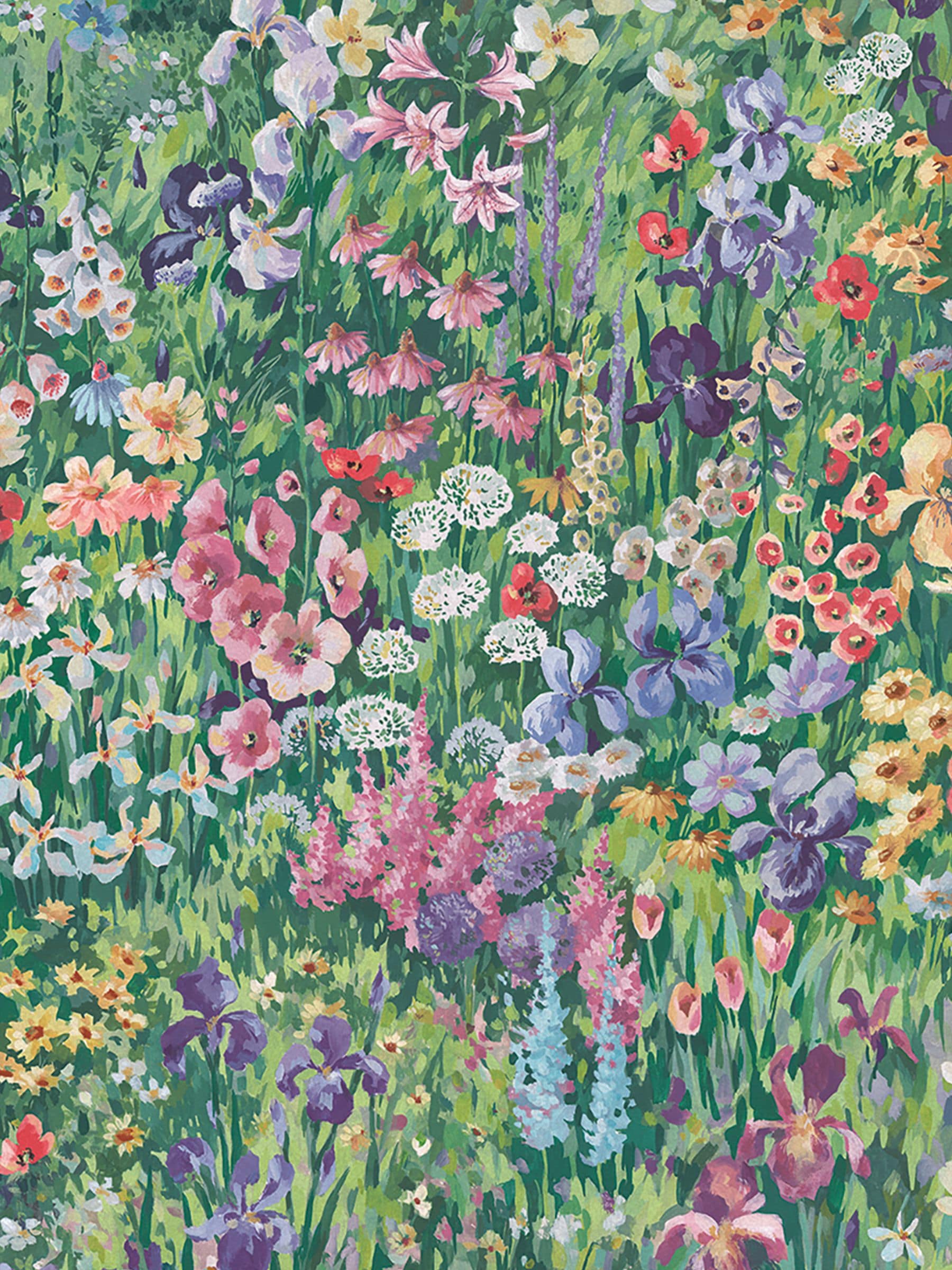 Graham & Brown Verdant Cottage Garden A4 sample, imported from the UK