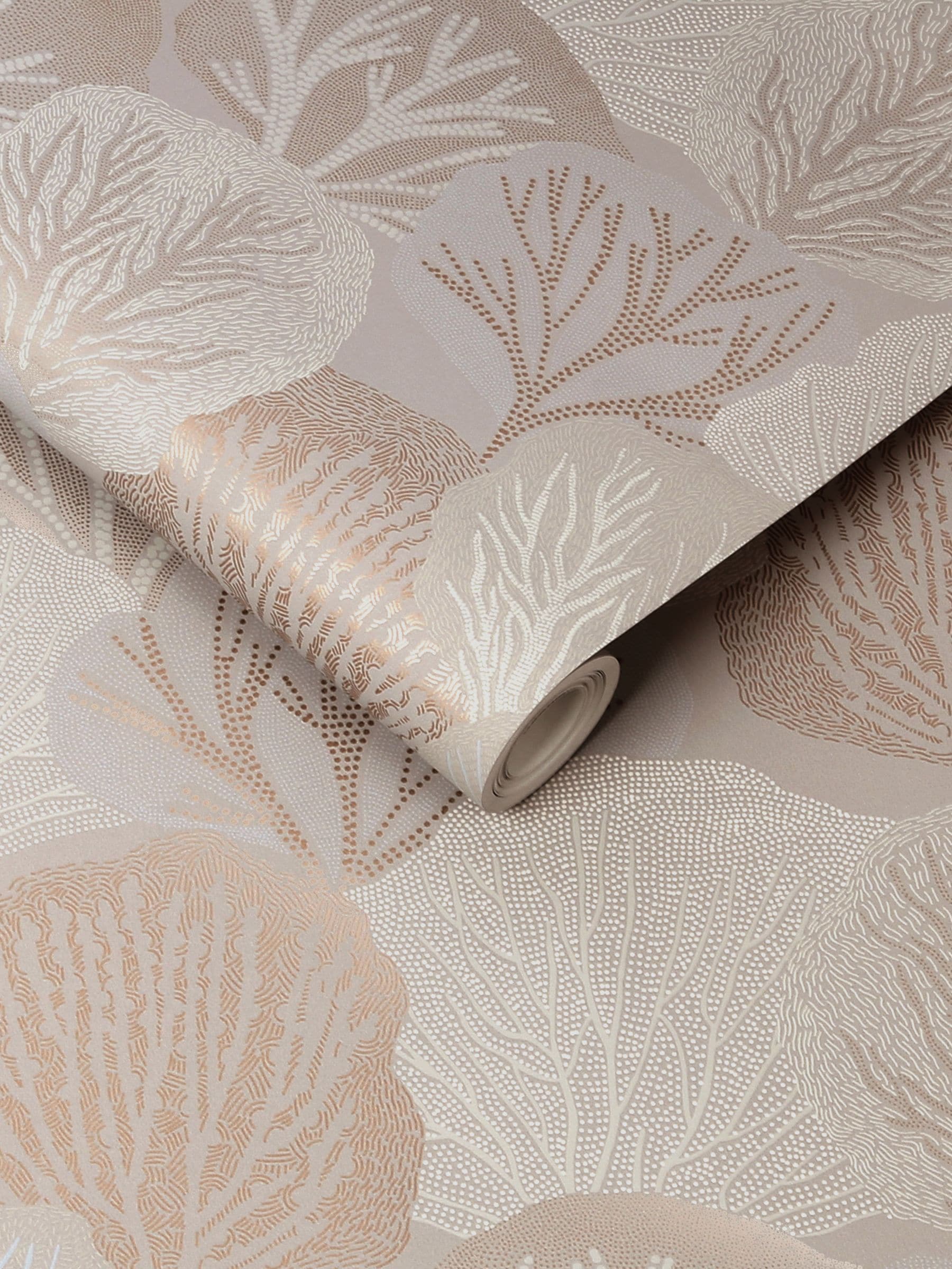 Graham & Brown Natural Twyla Warm wallpaper sample, imported from the UK