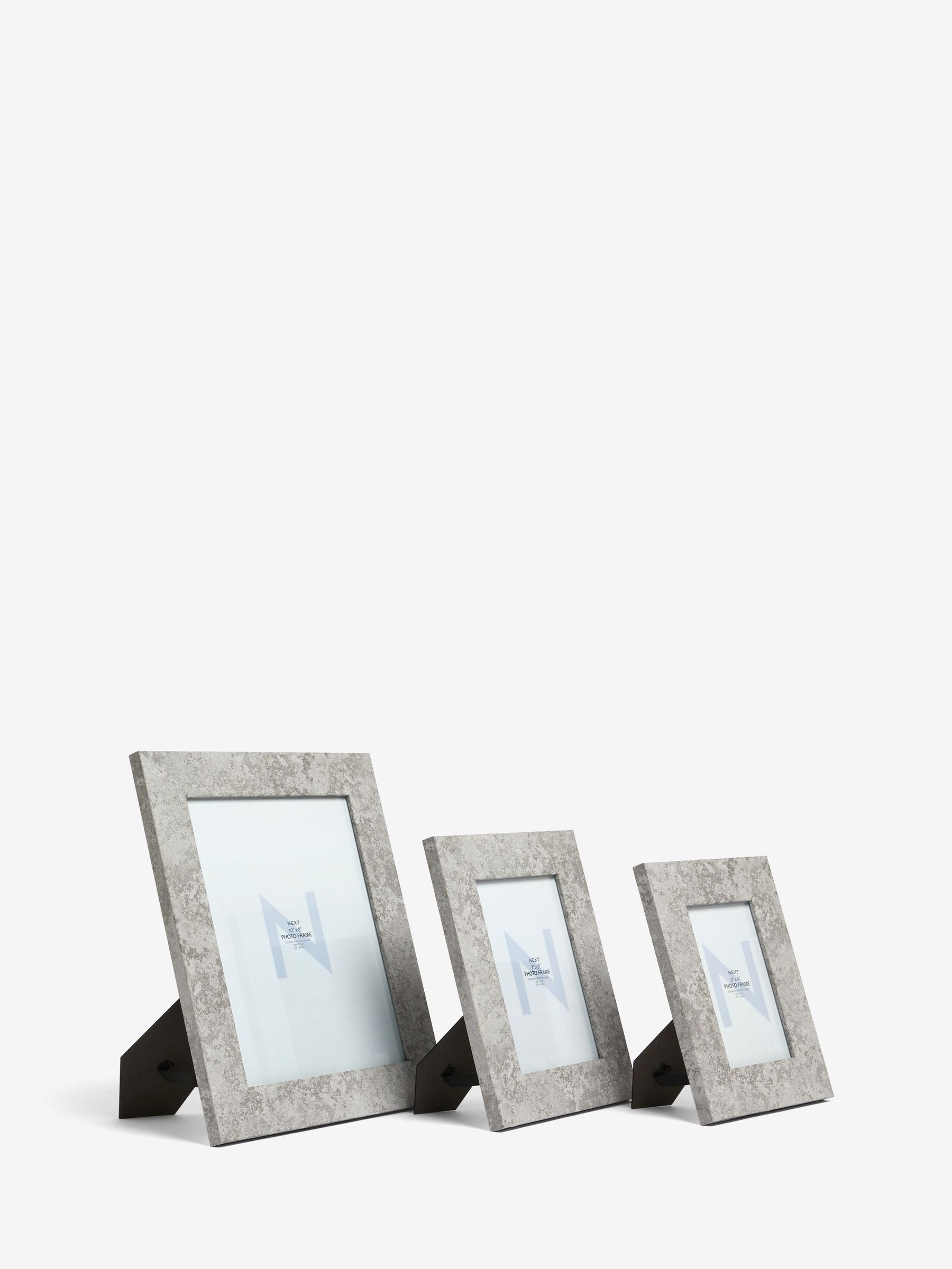 Lydford grey stone effect photo frame - British product