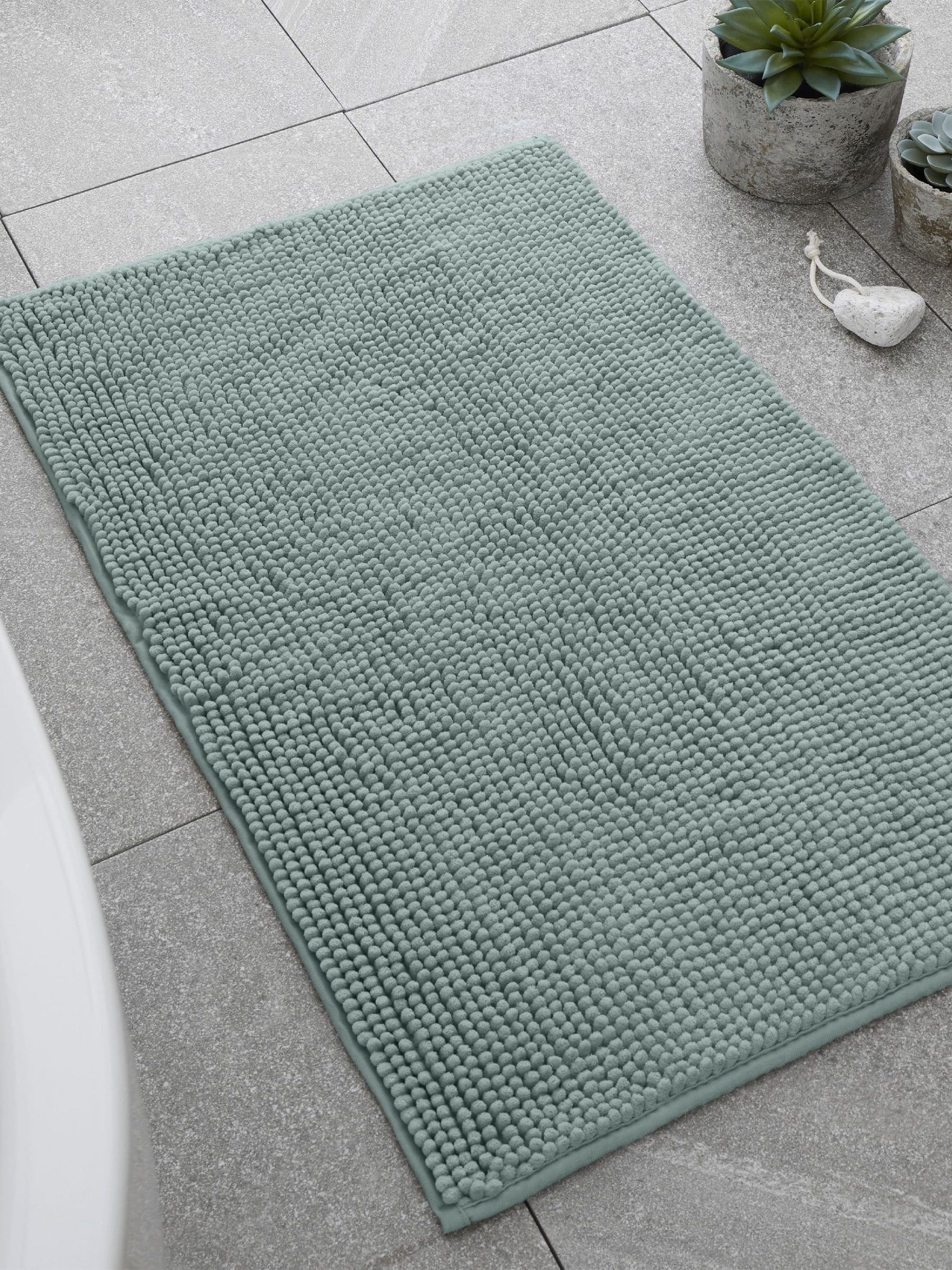 Catherine Lansfield Ochre Bobble Bath Mat 50x80 cm
