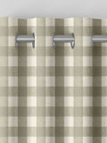 Sophie Allport Natural Stone gingham curtains made to measure - British product