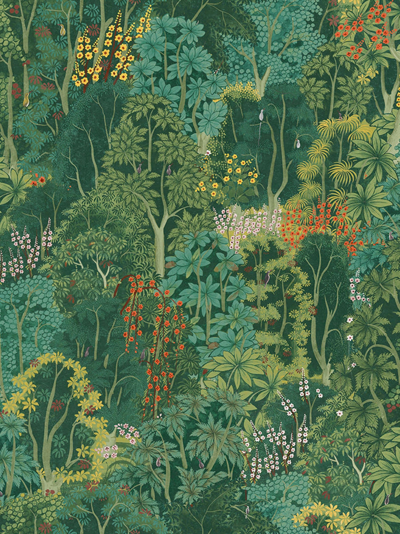 Graham & Brown New Eden Emerald wallpaper sample (British brand)