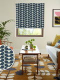 Orla Kiely Whale Blue Botanica Stem roman blind (British brand)
