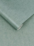 Graham & Brown Organdy wallpaper sample in soft blue, imported from the UK