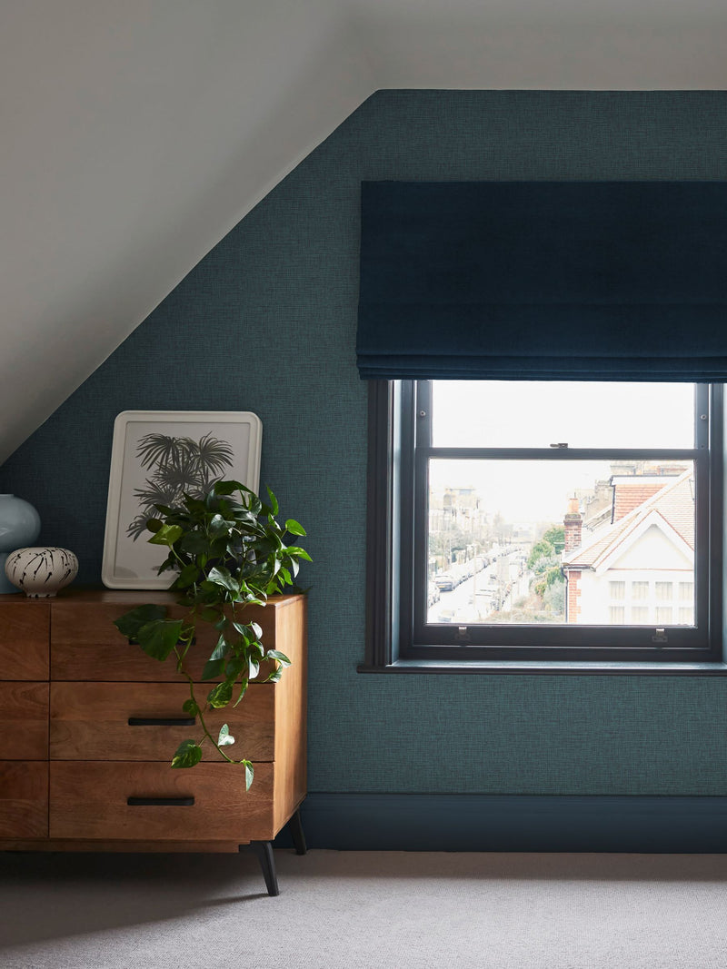 Graham & Brown Blue Sanctuary wallpaper sample, UK version