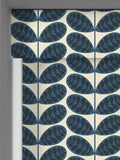 Orla Kiely Whale Blue Botanica Stem roller blinds, imported from the UK