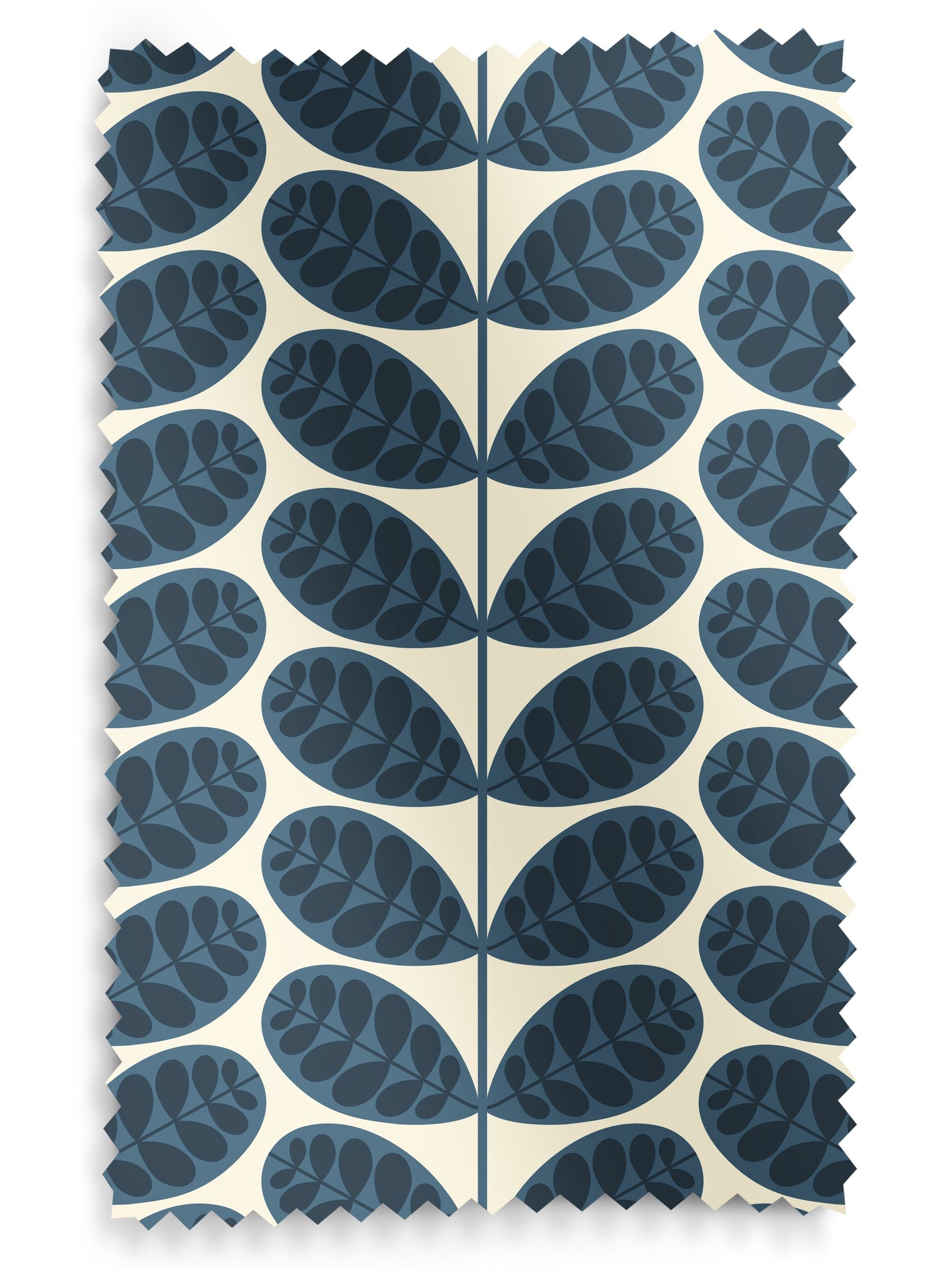 Orla Kiely Whale Blue Botanica Stem roller blinds, imported from the UK