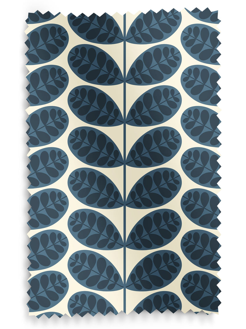 Orla Kiely Whale Blue Botanica Stem roller blinds, imported from the UK