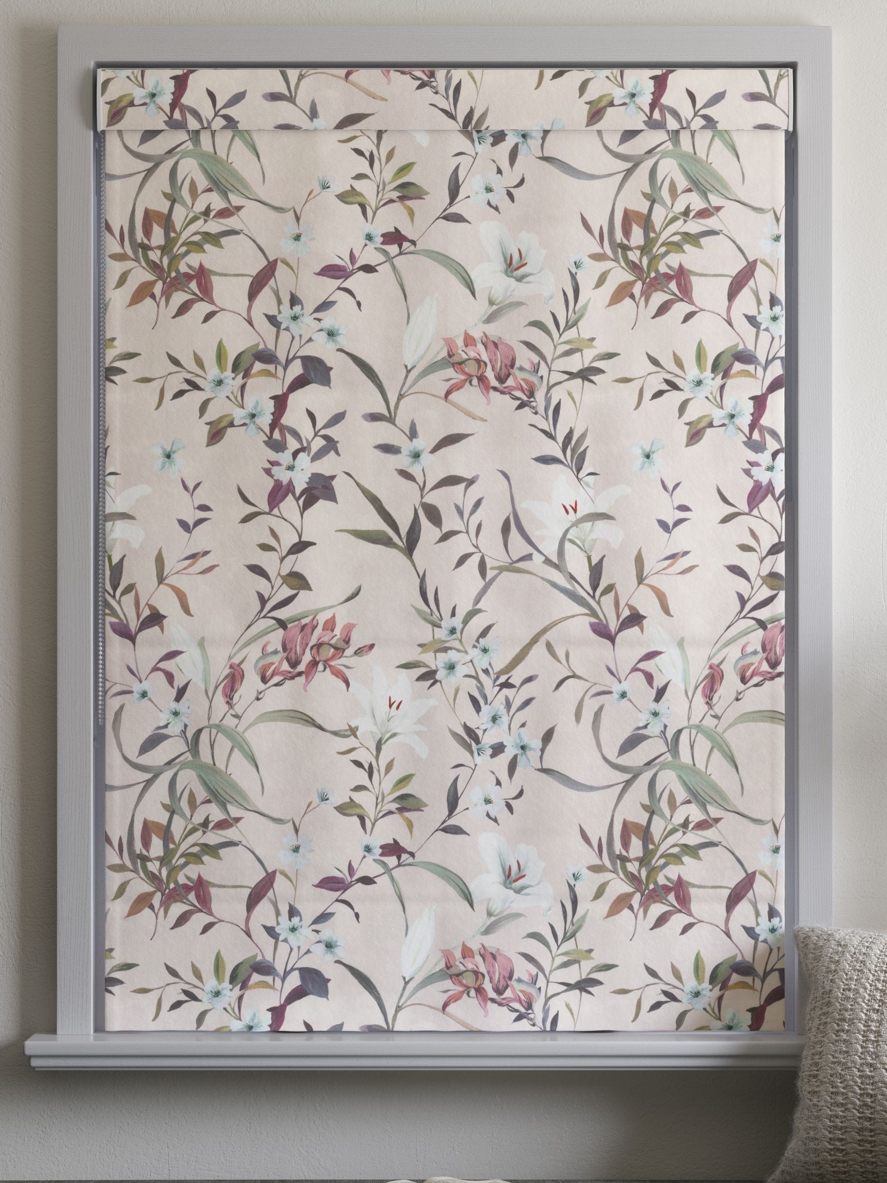 Next Pink Lily Floral Roman blind made to measure, UK version