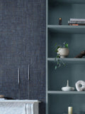 Graham & Brown Navy Armando wallpaper sample A4 (British brand)