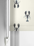 Sophie Allport white lobster made to measure roller blind (British brand)