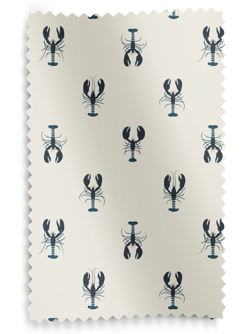 Sophie Allport white lobster made to measure roller blind (British brand)