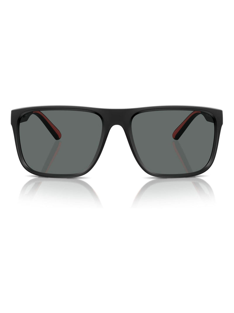 Ferrari Scuderia square polarised black sunglasses (British brand)