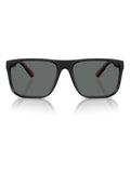 Ferrari Scuderia square polarised black sunglasses (British brand)
