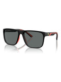 Ferrari Scuderia square polarised black sunglasses (British brand)