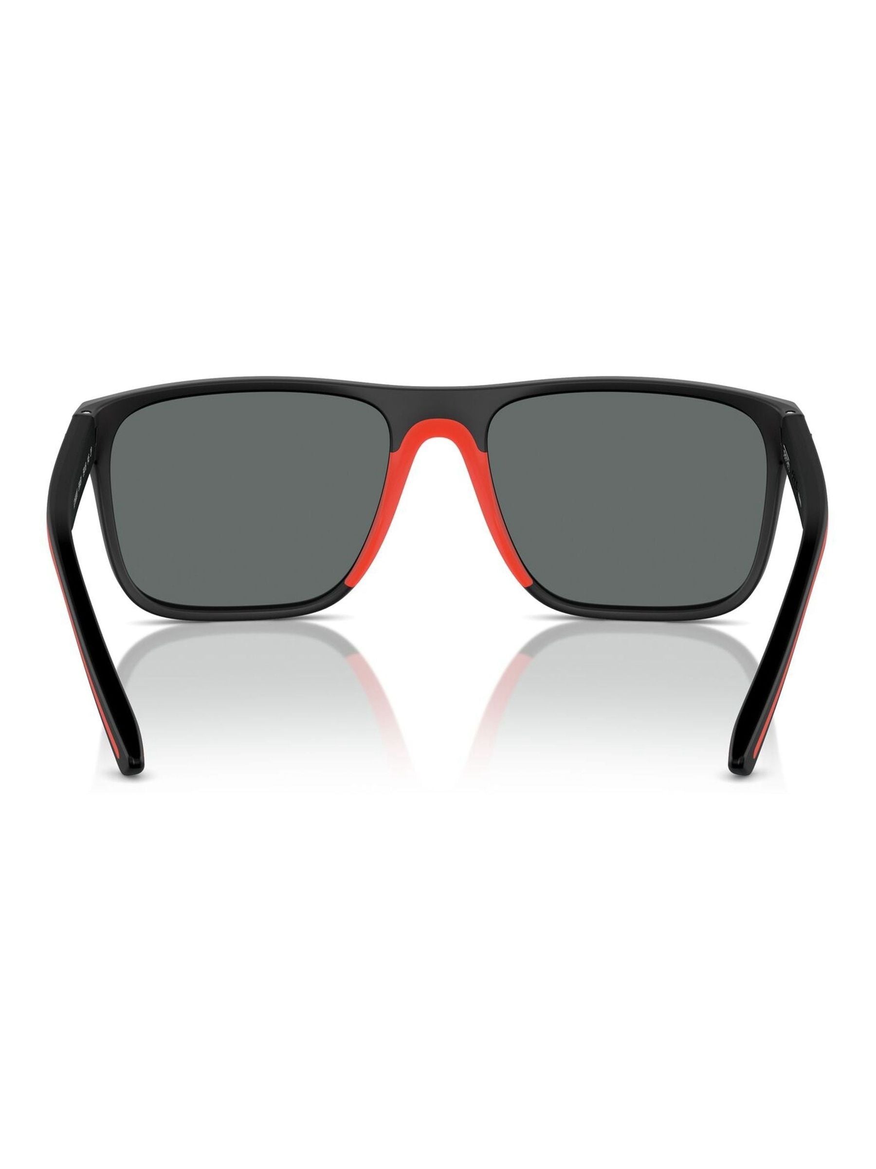 Ferrari Scuderia square polarised black sunglasses (British brand)