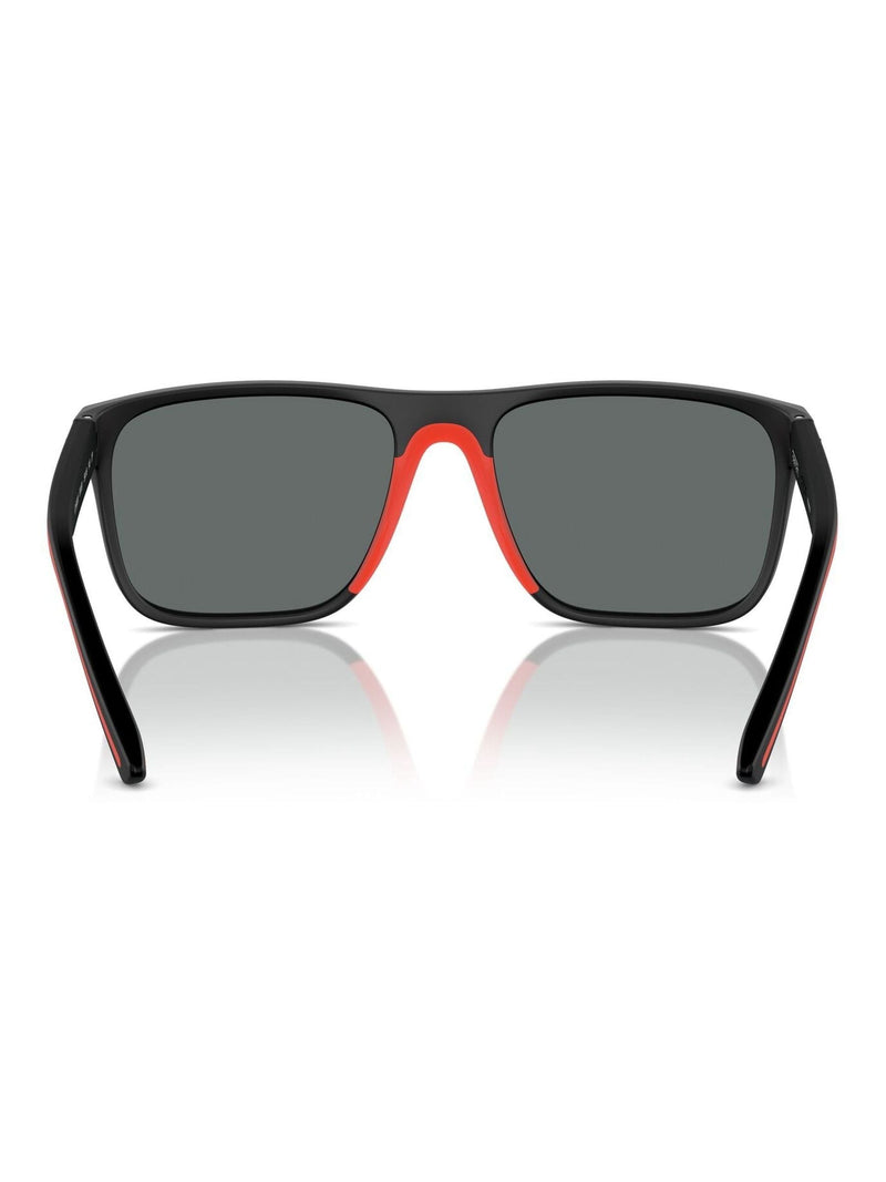 Ferrari Scuderia square polarised black sunglasses (British brand)