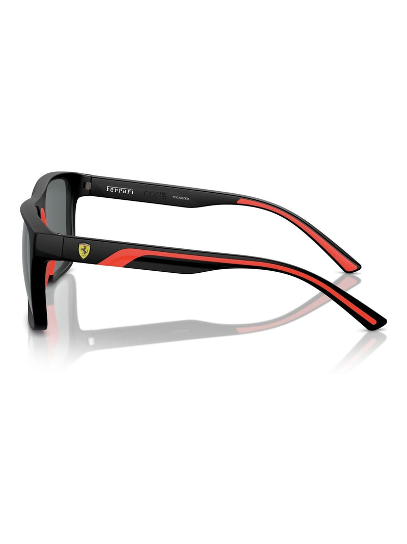 Ferrari Scuderia square polarised black sunglasses (British brand)