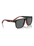 Ferrari Scuderia square polarised black sunglasses (British brand)