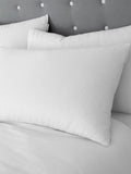 Catherine Lansfield Set of 2 Chambray Blue 100% Cotton Pillowcases 50x75 cm