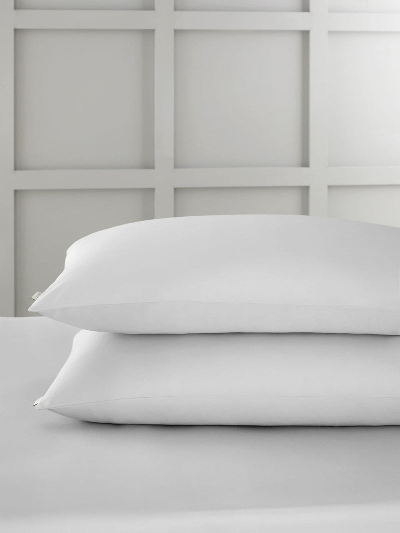 Bianca Set of 2 Blue 400 Thread Count Cotton Sateen Pillowcases