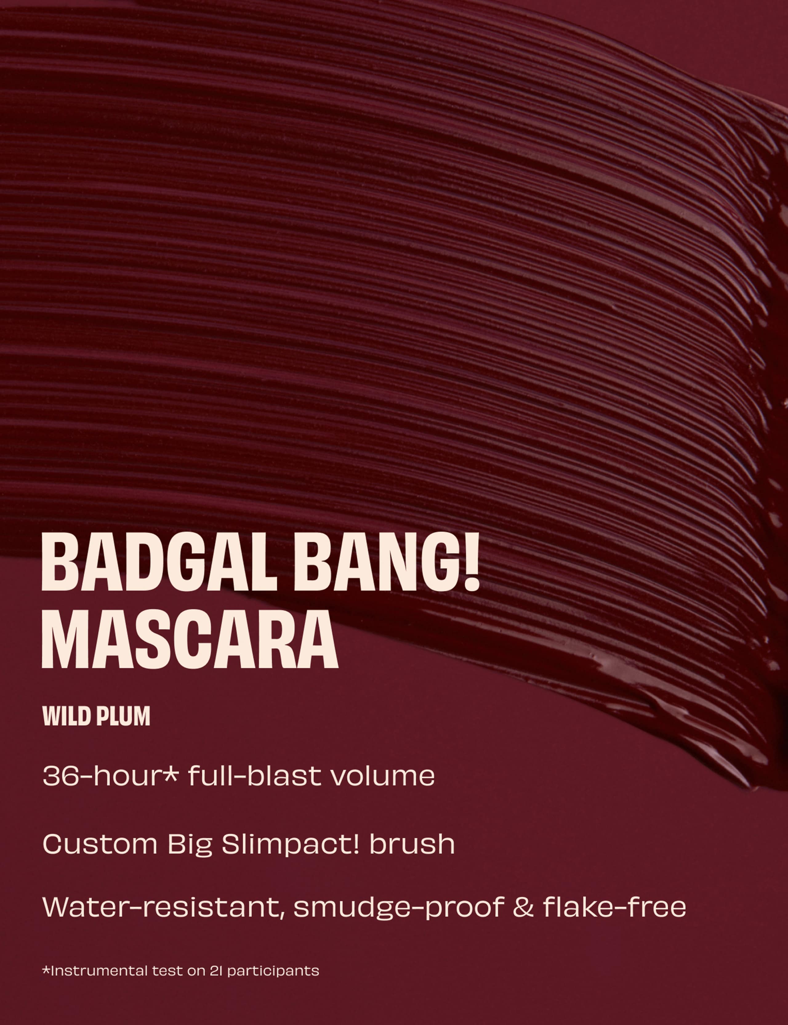 Benefit BADgal BANG! Volumising Mascara Wild Plum 8.5g - British product