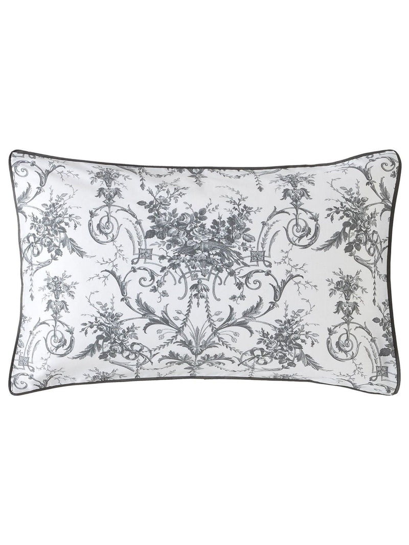 Laura Ashley Grey Charcoal Reversible Tuileries duvet cover set, UK version