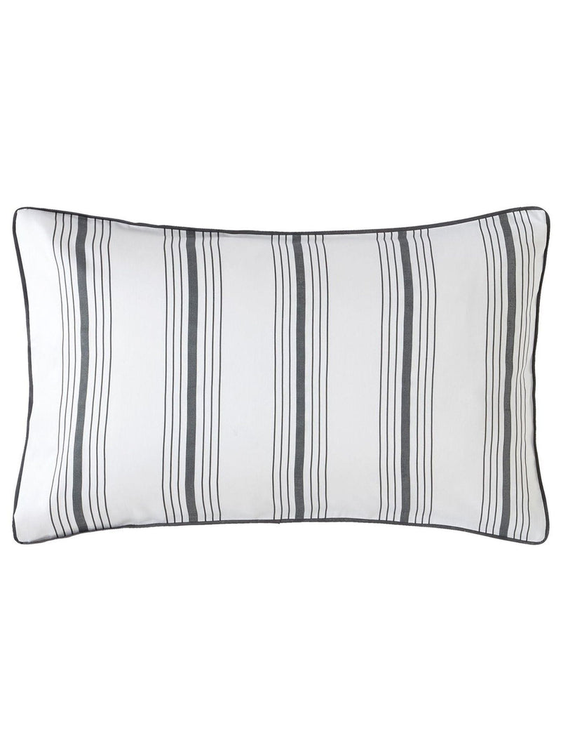 Laura Ashley Grey Charcoal Reversible Tuileries duvet cover set, UK version