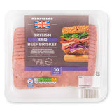 BBQ beef brisket slices pack of 10, (British brand)