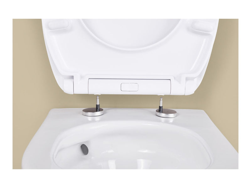 Duroplast toilet seat with soft-close mechanism - British product