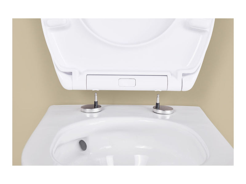 Patterned toilet seat with soft close mechanism (British brand)