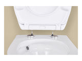 Patterned toilet seat with soft close mechanism (British brand)