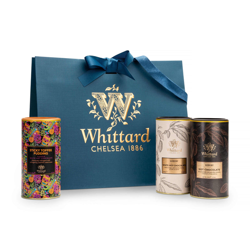 Whittard Signature hot chocolate trio, 3 x 350g (British brand)