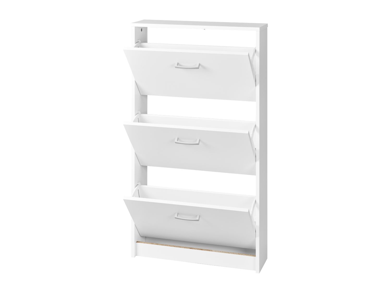 Shoe cabinet pearl white finish 58.5 x 105 x 17cm (British brand)