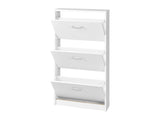 Shoe cabinet pearl white finish 58.5 x 105 x 17cm (British brand)