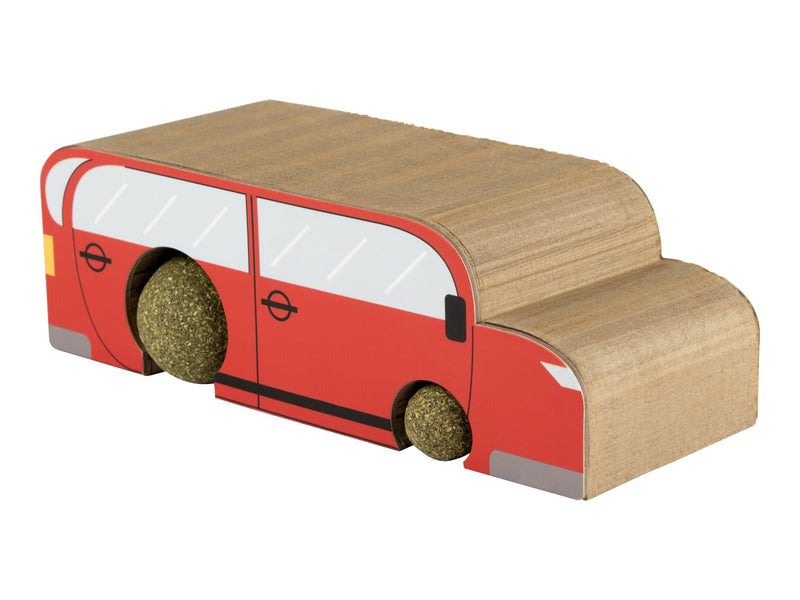 3-in-1 cat scratching board car design with catnip balls - British product
