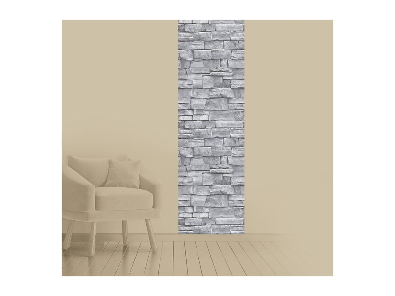 Grey stacked stone self-adhesive film 45cm x 10m, imported from the UK