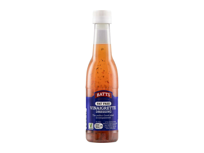 fat free vinaigrette dressing 250ml, imported from the UK