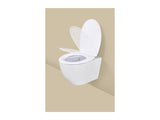Duroplast toilet seat with soft-close mechanism - British product