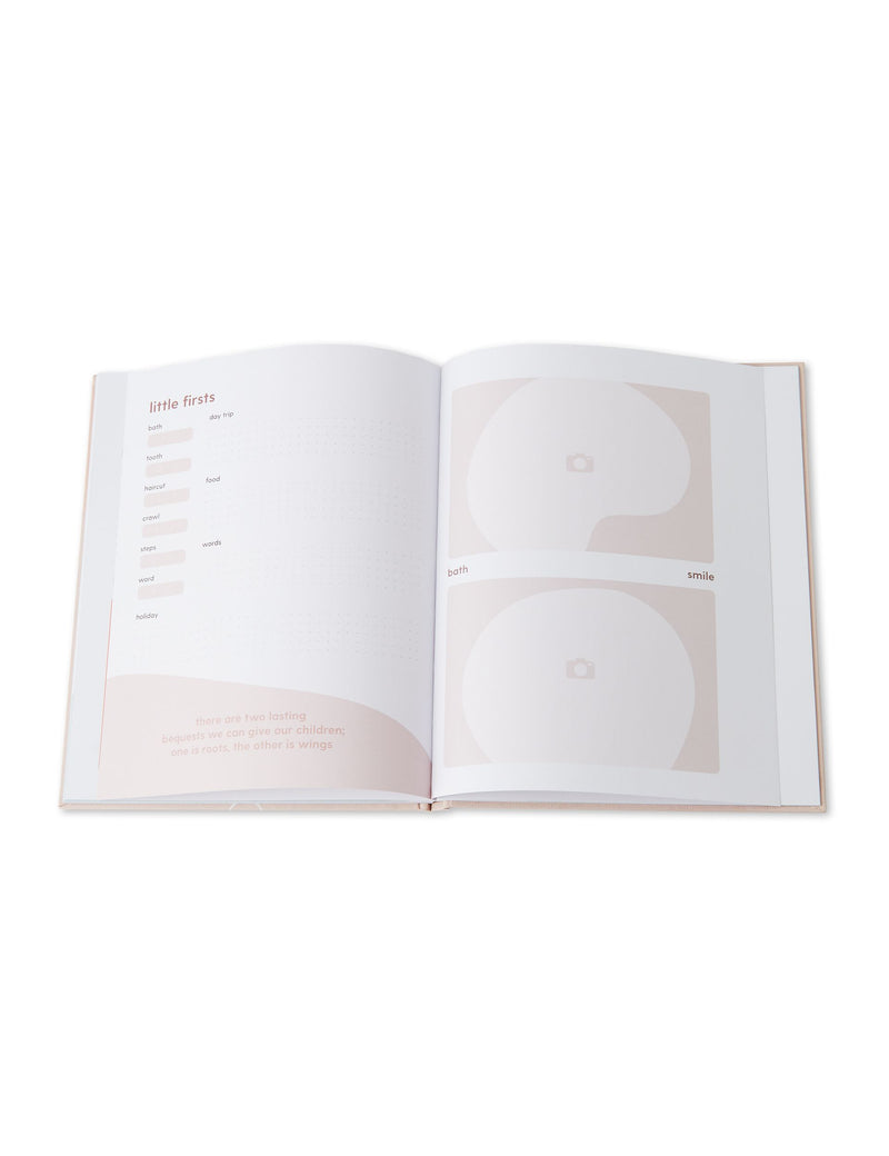 MORI Hello Baby memory book for recording baby milestones - British product