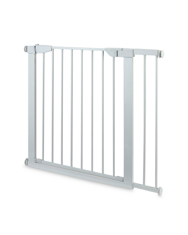 Baby safety gate with 2-step release lock (British brand)