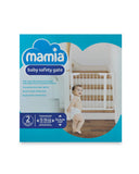 Baby safety gate with 2-step release lock (British brand)